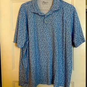 Peter Millar shark pattern XXL polo